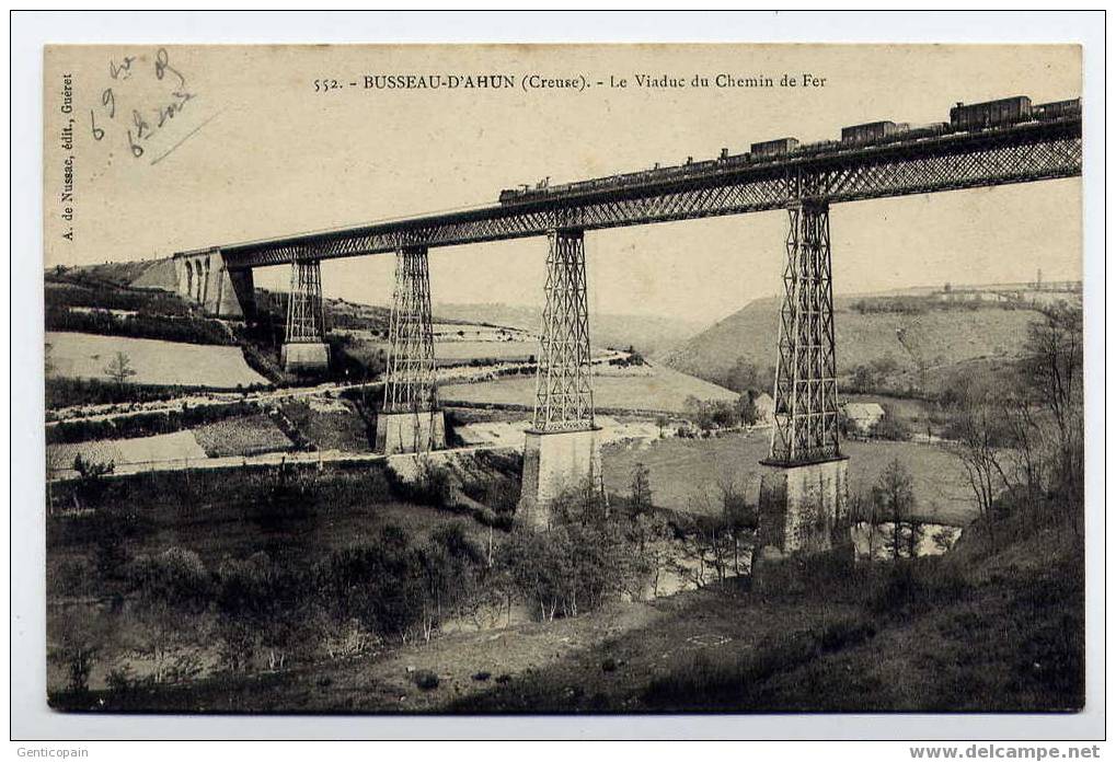 H78 - BUSSEAU-D'AHUN - Le Viaduc Du Chemin De Fer (avec Train) - Altri & Non Classificati