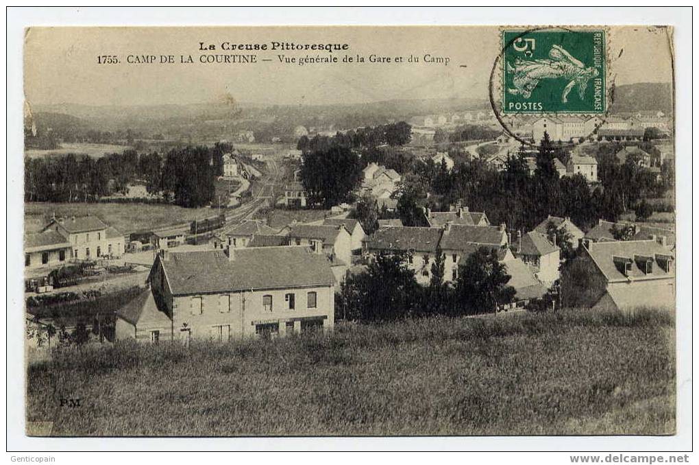 H79 - Camp De LA COURTINE - Vue Générale De La Gare Et Du Camp (1916) - La Courtine