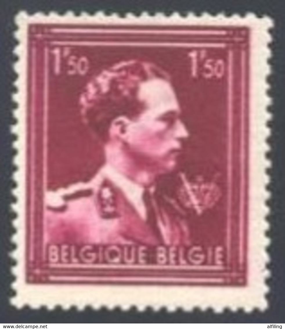 BE 691** \"1,50F Col Ouvert\" Impression Dépouillée   Cote: 3.00 € - 1936-1957 Collar Abierto