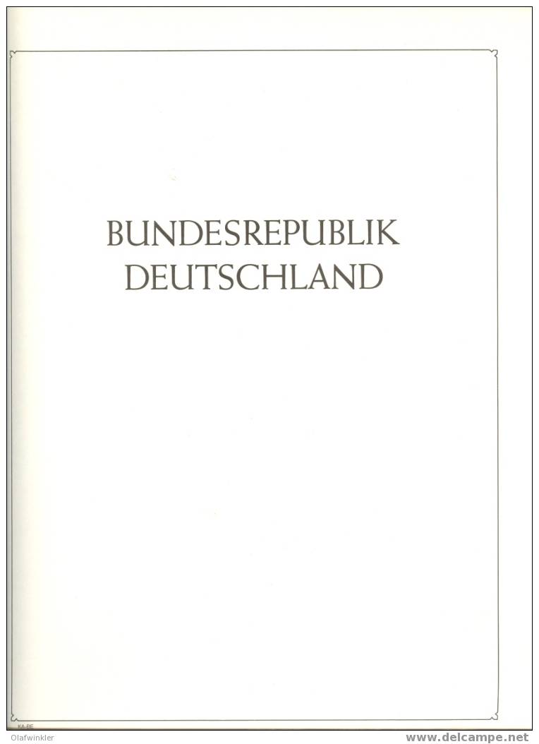 KaBe/Leuchtturm Titelblätter Bundesrepublik Deutschland - Altri & Non Classificati