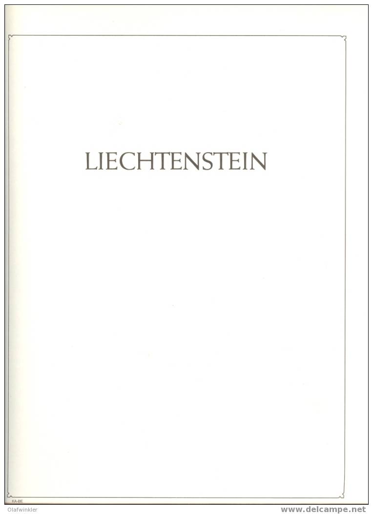 KaBe/Leuchtturm Titelblätter Liechtenstein - Altri & Non Classificati
