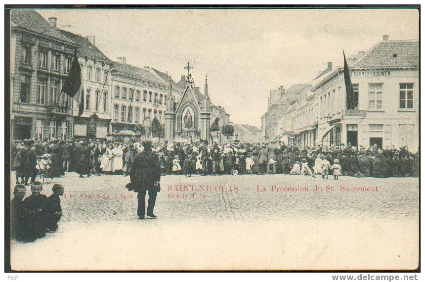 Sint-Niklaas: Processie H. Sacrament 1911 - Sint-Niklaas