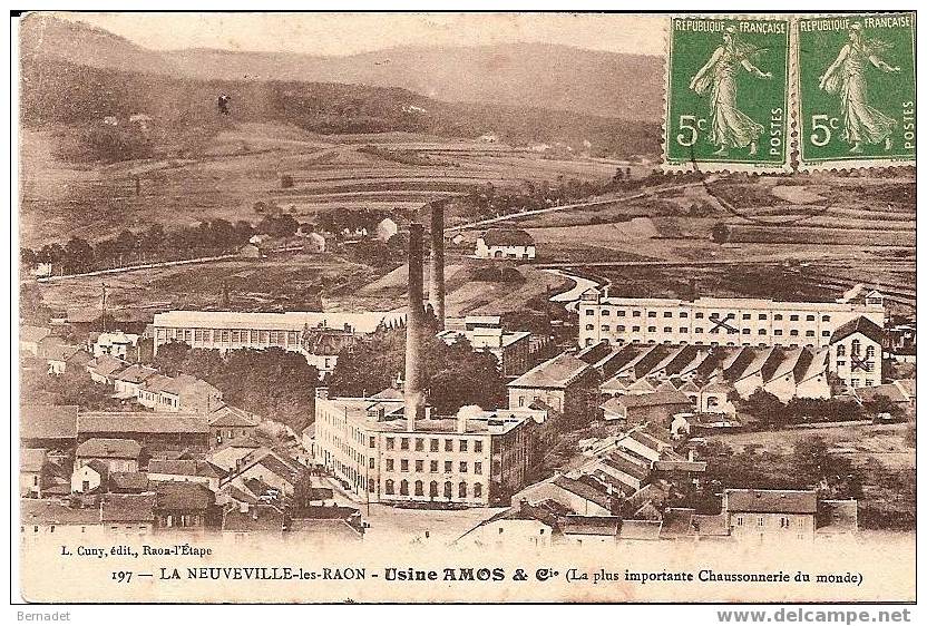 LA NEUVEVILLE LES RAON....USINE AMOS ET CIE.. - Raon L'Etape