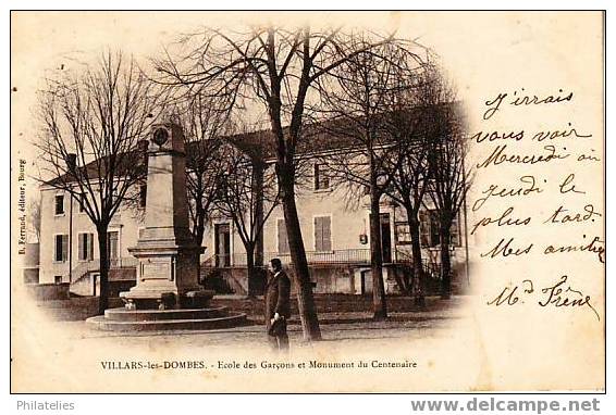 Villars   Ecole Des Garçons 1904 - Villars-les-Dombes