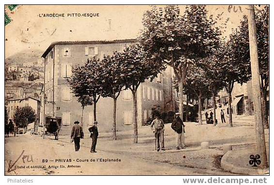 Privas Cours De L Esplanade 1908 - Privas