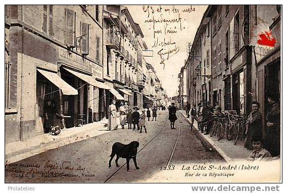 La Cote St Andre  Rue De La Republique - La Côte-Saint-André