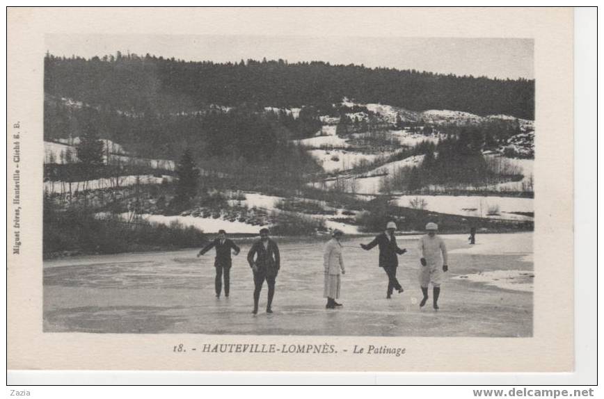 01.020/ HAUTEVILLE - LOMPNES - Le Patinage - Hauteville-Lompnes