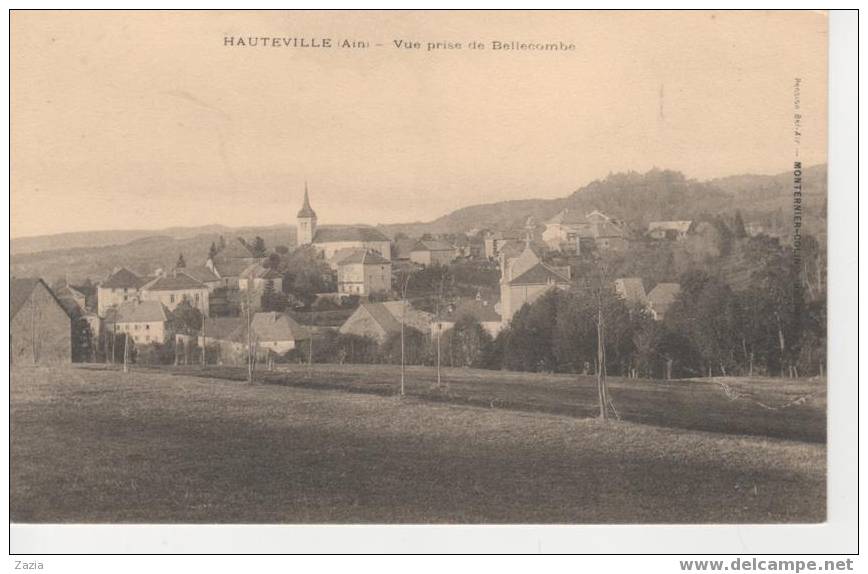 01.022/ HAUTEVILLE - Vue Prise De Bellecombe - Hauteville-Lompnes