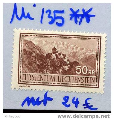 Liechtenstein Zum 114 = Michel 135   Neuf ++ POSTFRICH  Valeur Clef De La Série  Schlussel Werte - Ungebraucht