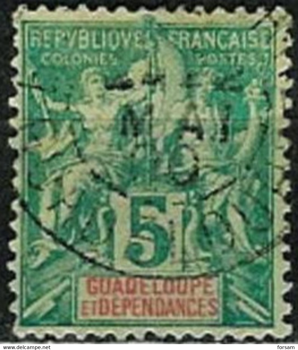 GUADELOUPE..1892..Michel # 30...used. - Usados
