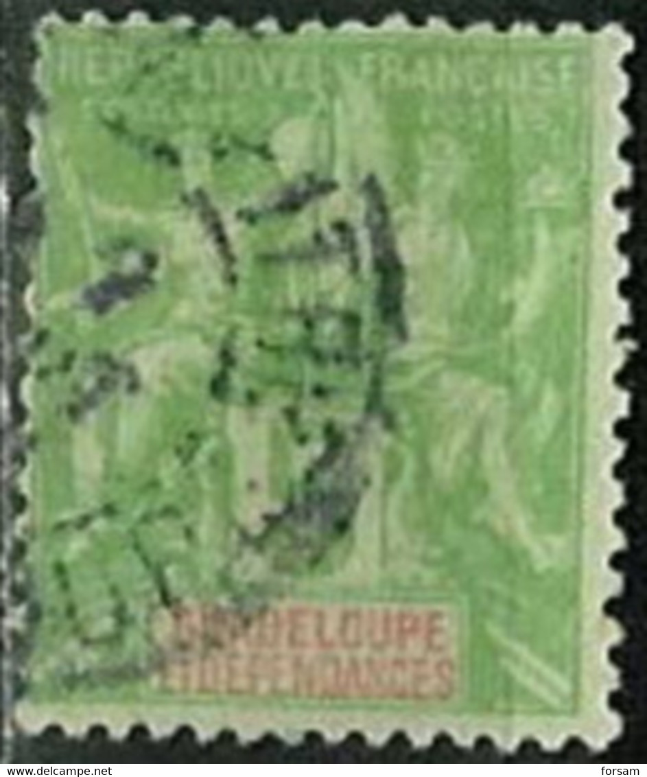 GUADELOUPE..1900..Michel # 40...used. - Usati