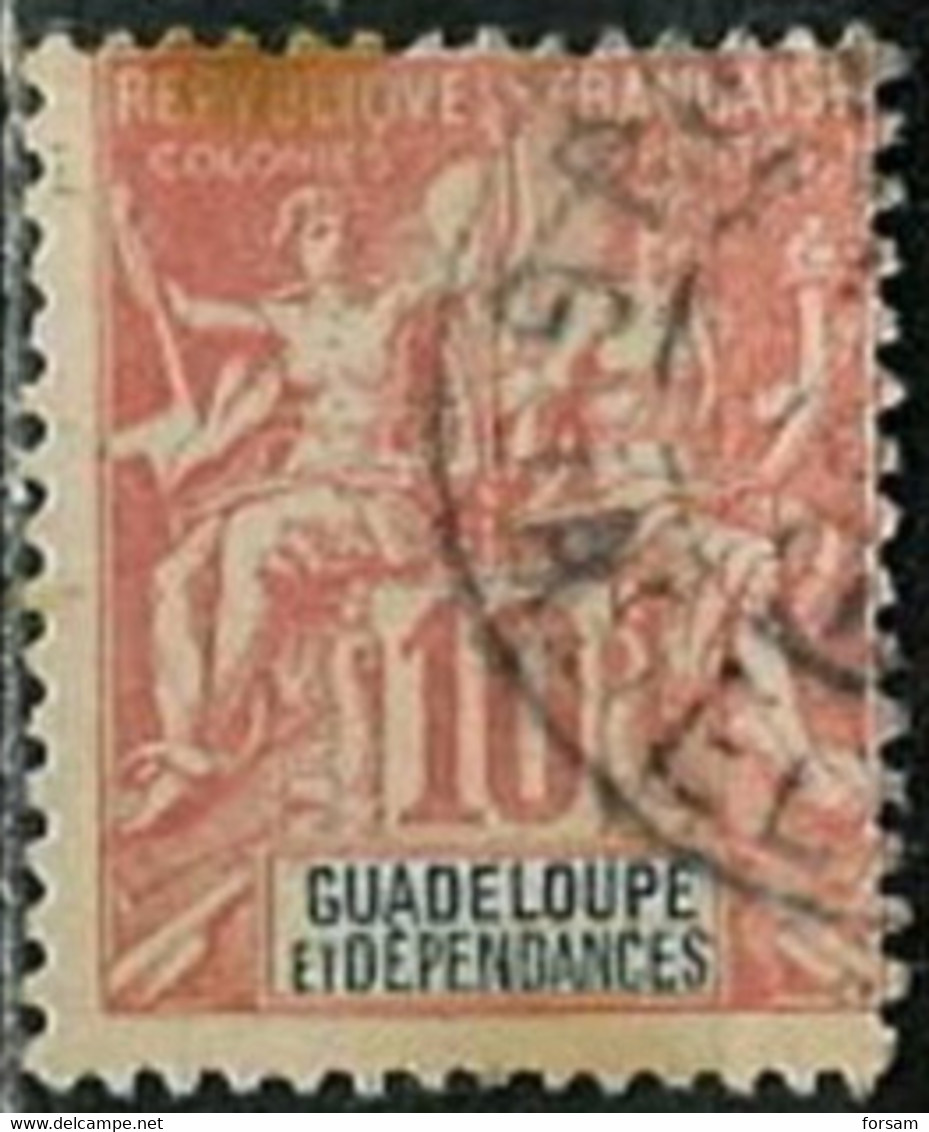 GUADELOUPE..1900..Michel # 41...used. - Oblitérés