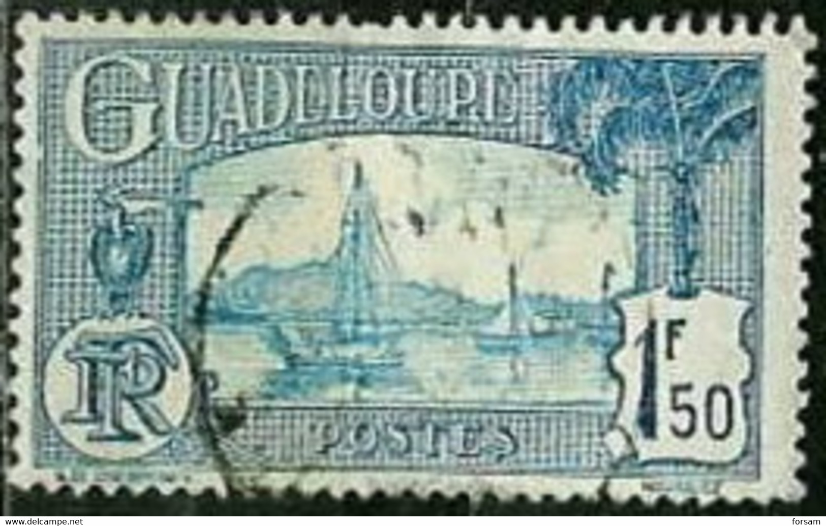 GUADELOUPE..1928..Michel # 119...used. - Gebruikt