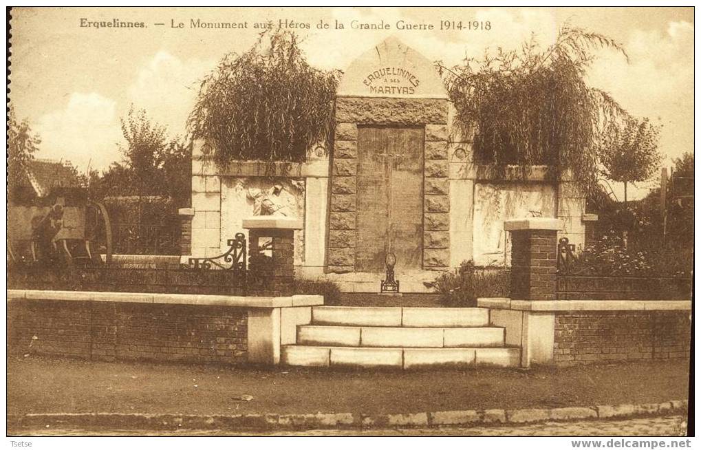 Erquelinnes - Le Monument Aux Héros De La Grande Guerre 1914-1918 -1930 - Erquelinnes