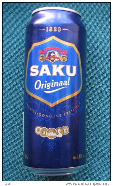 Estonia: SAKU ORIGINAL Beer Can 50 Cl, EMPTY (1) - Cannettes