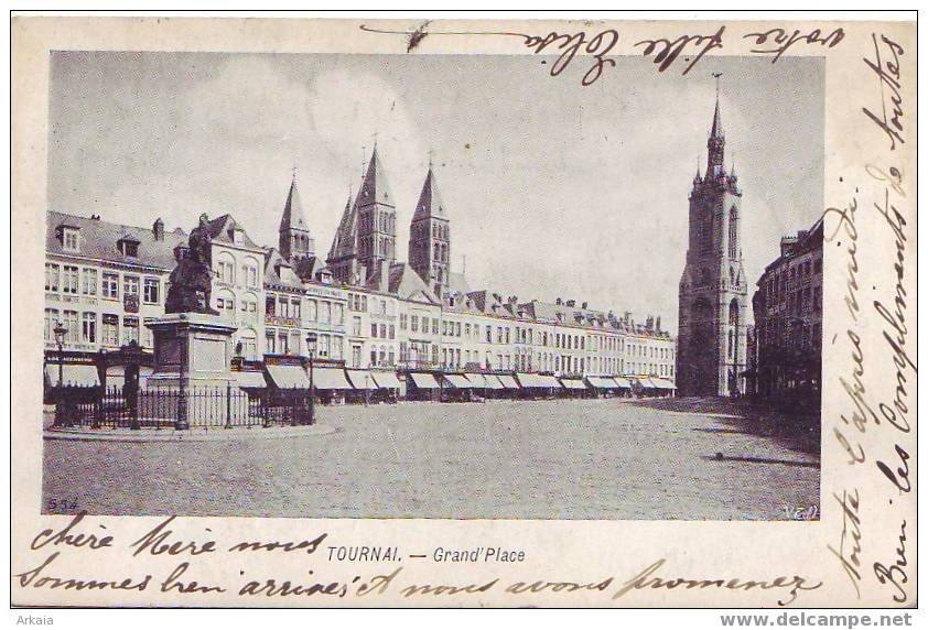 TOURNAI = Grand'Place  (VED - 1904) - Doornik