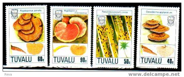 TUVALU    MUSHROOMS    SET  OF   4  1988  MINT   SG497-500    SPECIAL PRICE !! - Tuvalu