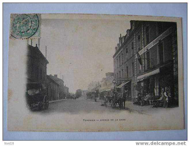 TERGNIER. AVENUE DE LA GARE - Autres & Non Classés