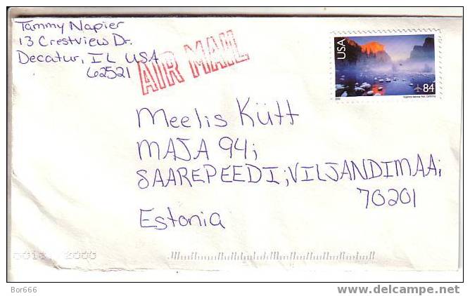 GOOD Postal Cover USA - ESTONIA 2006 - Yosemite National Park - No Used - Lettres & Documents