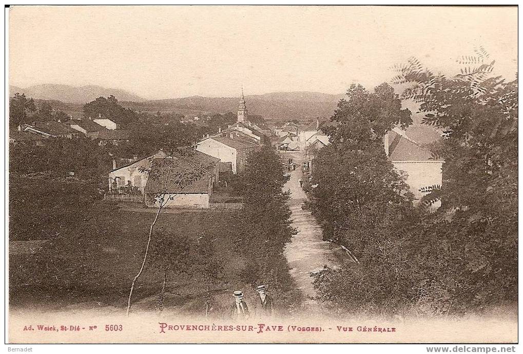 PROVENCHERES SUR FAVE....VUE GENERALE - Provencheres Sur Fave