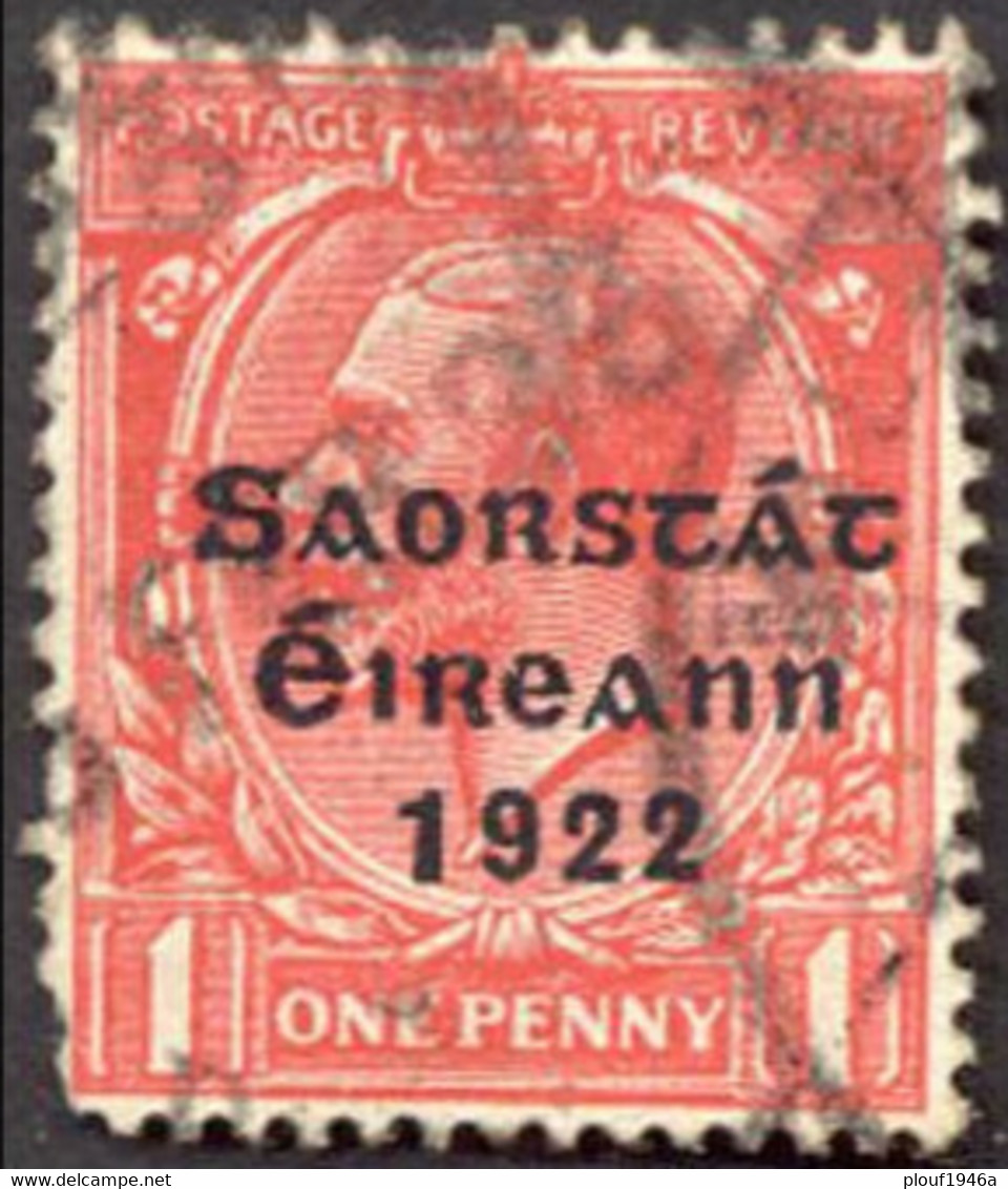 Pays : 242,1  (Irlande : Etat Libre)  Yvert Et Tellier N° :   26 (o) - Usados