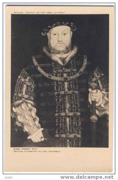 King Of England Henry VIII. Old And Vintage Postcard - Royal Families