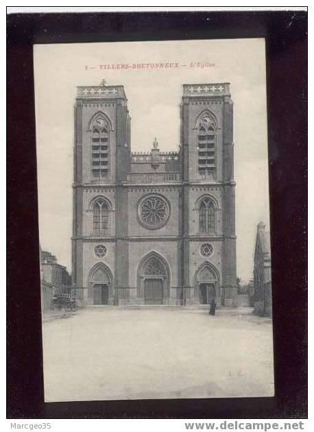 006973 Villers-bretonneux L'église édit.L.C. Caron N°1 Belle Carte - Villers Bretonneux