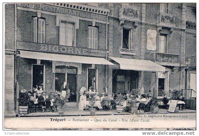 Le Tréport      76    Restaurant De La Gare  La Bigorne    Bon état     (voir Scan) - Le Treport