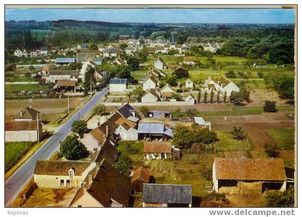 MEUSNES : Vue Générale Aérienne - Cachet De La Poste 1976 - Autres & Non Classés