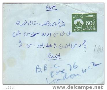 Entier Postal Stationery - 60 Paisa, Vert - Pakistan