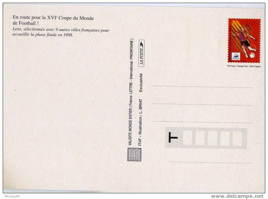 Entier--Carte Postale FOOT 98--LENS-- - Prêts-à-poster:  Autres (1995-...)