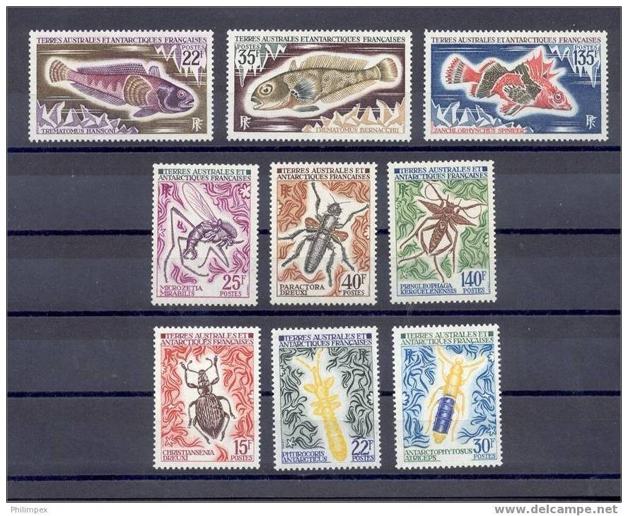 TAAF / FSAT, 3 SETS FISHS Or INSECTS ALL MNH - Unused Stamps