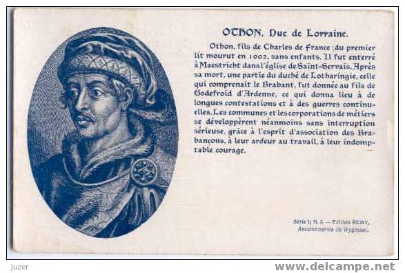 Duke Of Lorraine Othon. Old And Vintage Postcard - Royal Families