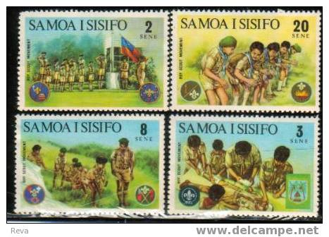 SAMOA   SCOUTS     SET OF 4   1974  MINT SG 383-86   SPECIAL PRICE !! - Samoa