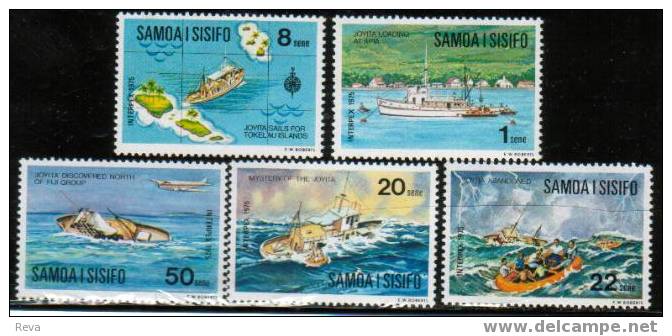 SAMOA   STAMPEX   BOATS    SET OF 5   1975   MINT SG 415-19   SPECIAL PRICE !! - Samoa