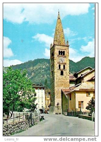 CP - ST ETIENNE DE TINEE - L'EGLISE ET SON CLECHER ROMAN - Saint-Etienne-de-Tinée