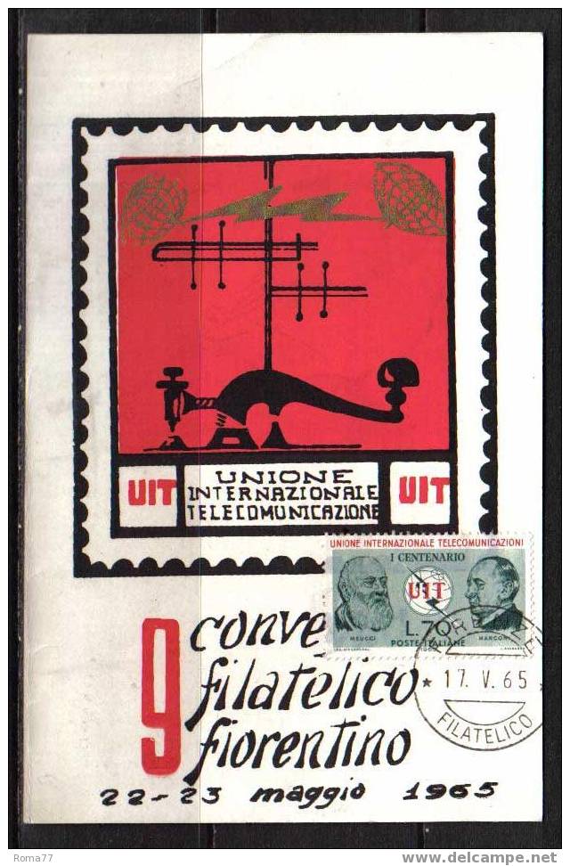 BOL1199 - REPUBBLICA , MOSTRA DI FIRENZE 17/5/1965 - Sammlerbörsen & Sammlerausstellungen
