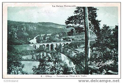 Clécy - Panorama Sur L'Orne Et Le Viaduc - Clécy