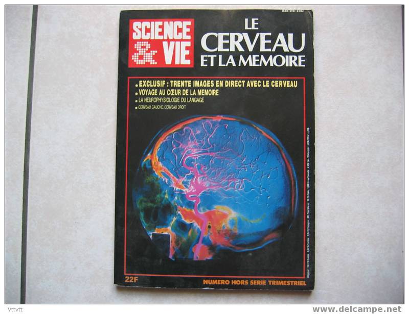 Science Et Vie, Hors-Série : LE CERVEAU ET LA MEMOIRE (n° 162, Mars 1988). Sommaire, Voir Scan - Ciencia