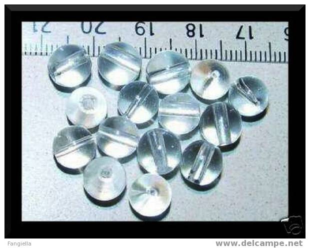 Lot De 10 Perles En Véritable Quartz - Cristal De Roche 8mm - Perle