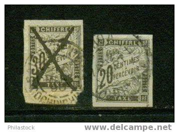 COLONIES Fses. TAXES Nº 8 & 9 Obl. - Postage Due