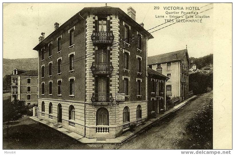 D.65.LOURDES. HOTEL. VICTORIA , QUARTIER PEYRAMALE - Lourdes