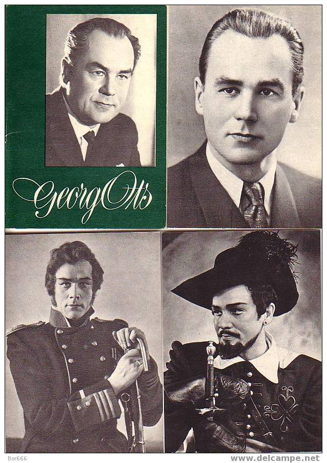 GOOD OLD ESTONIA 12 POSTCARDS Set 1980 - ESTONIA OPERA STAR - GEORG OTS - Opéra