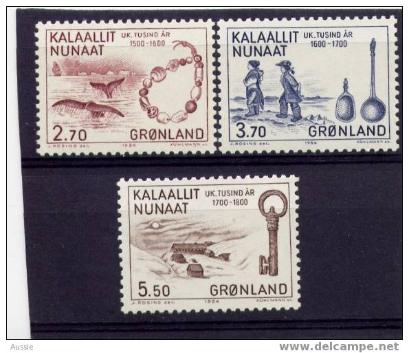 Groenland Greenland 1984 Yvertn° 136-38 *** MNH Cote 6,25 Euro - Nuevos