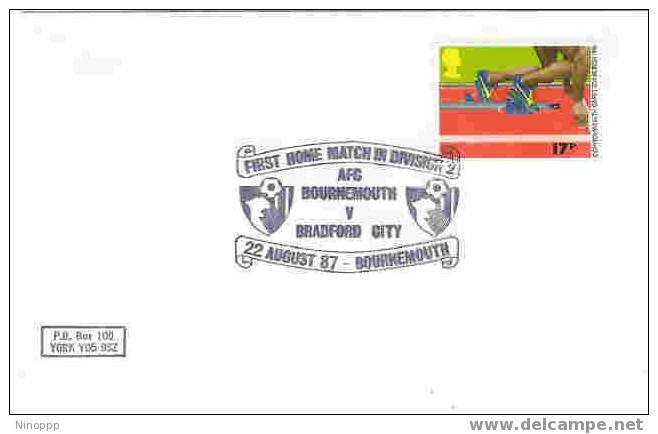 England-1987 AFC Bournemouth V Bradford City  Commemorative Cover - Other & Unclassified