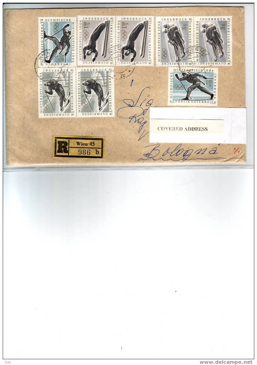 AUSTRIA 1964 - Raccomandata Per L'Italia - Olimpiade Innsbruk - Covers & Documents