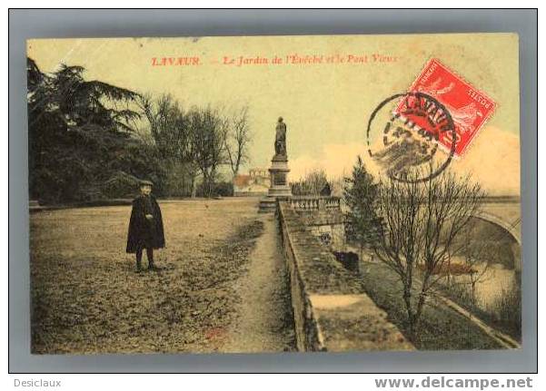 LAVAUR. - Le Jardin De L´Evêché Et Le Pont Vieux - Lavaur