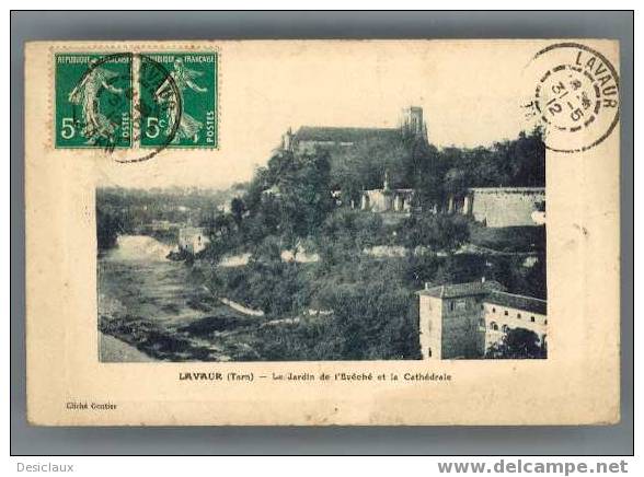 LAVAUR (Tarn) - Le Jardin De L´Evêché Et La Cathédrale - Lavaur
