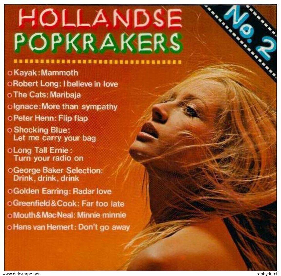 * LP * HOLLANDSE POPKRAKERS No.2 (Dutchbeat / Nederpop 1973) - Compilaciones