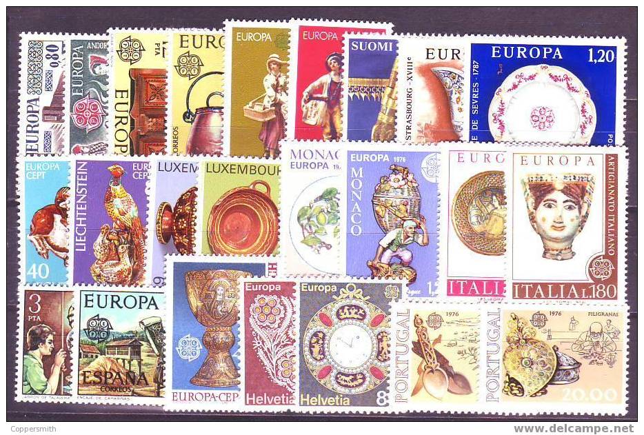 (2478) Europa Cept Ex Year / Annee / Jahrgang 1976 **/ Mnh  Michel 201,00 - 1976